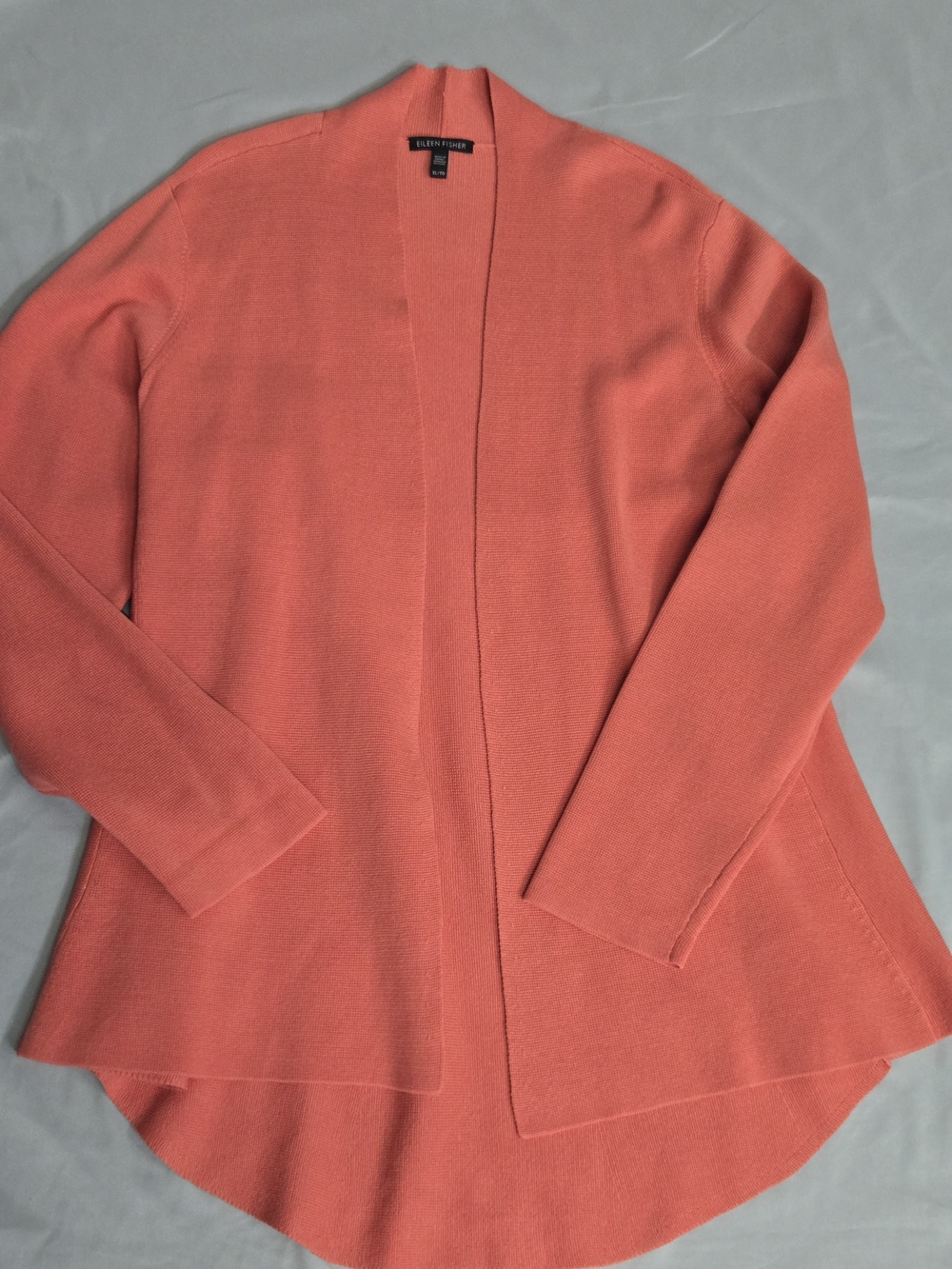 Eileen Fisher Coral Open-Front Women's Cardigan Sweater
